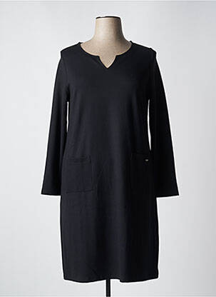 Robe mi-longue noir MALOKA pour femme