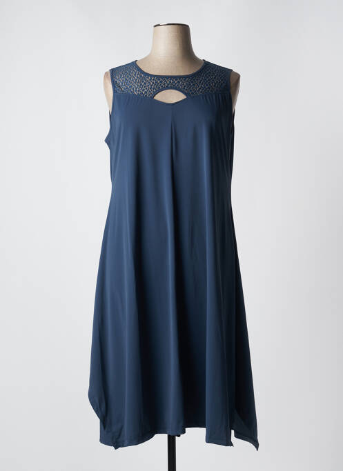 Robe mi-longue bleu MALOKA pour femme