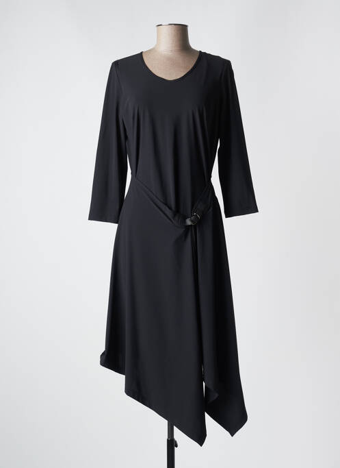 Robe mi-longue noir EVA KAYAN pour femme