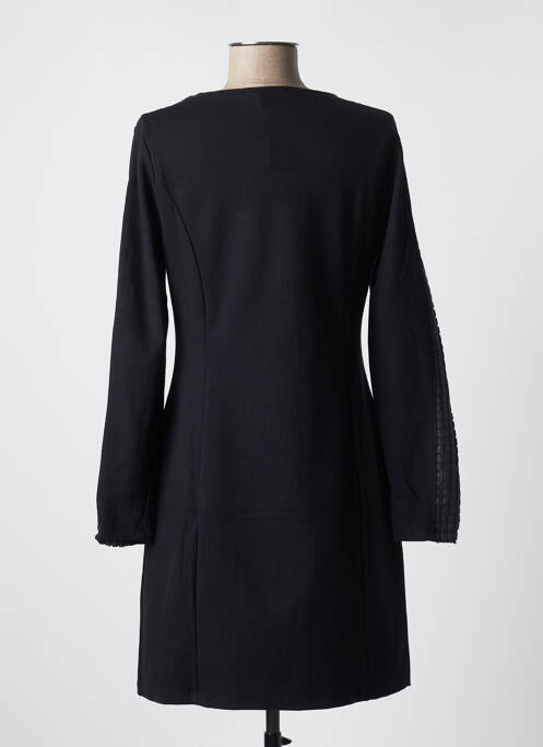 Robe mi-longue noir MALOKA pour femme