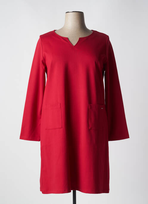 Robe mi-longue rouge MALOKA pour femme