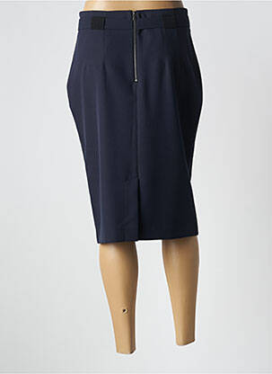 Jupe mi-longue stretch bleu EVA KAYAN femme