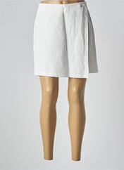 Jupe short blanc C'EST BEAU LA VIE pour femme seconde vue