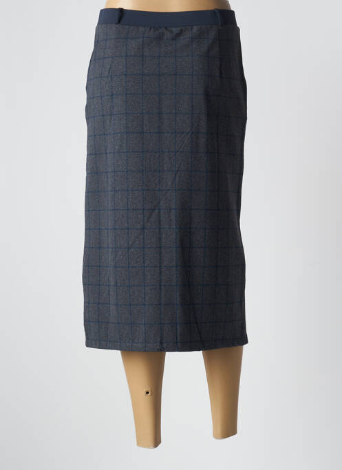 Jupe mi-longue gris HBT pour femme