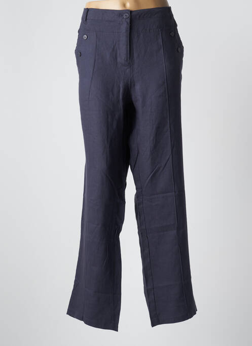 Pantalon droit bleu THALASSA pour femme