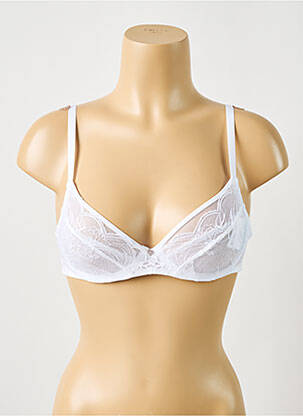 Soutien-gorge légère et transparente haut soutien-gorge emboitant blanc CHANTELLE femme
