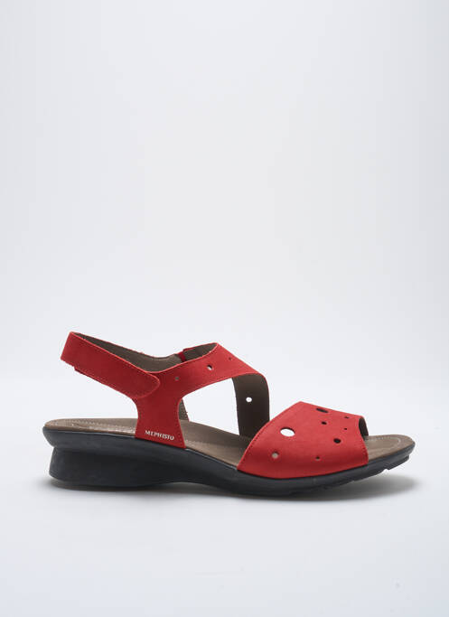 Sandales/Nu pieds rouge MEPHISTO pour femme