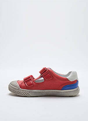 Sandales/nu pieds semelle amovible bout rond rouge BELLAMY garçon