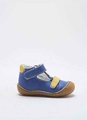 Sandales/nu pieds tissage satiné bout rond bleu BELLAMY garçon