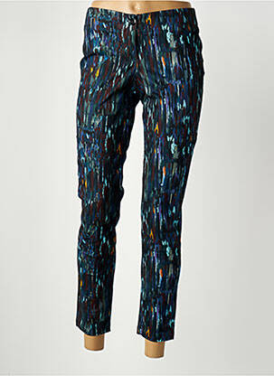 Pantalon 7/8 stretch taille normale bleu PAUL BRIAL femme