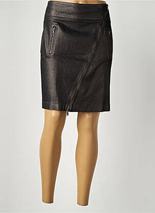 Jupe courte poches noir RIVIERES DE LUNE femme