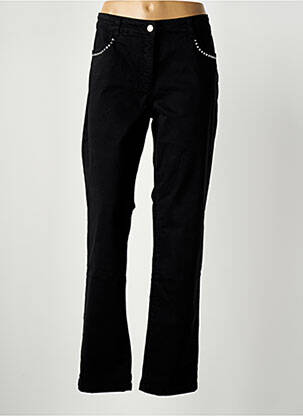 Jeans coupe slim noir PAUL BRIAL pour femme