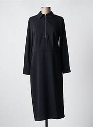 Robe longue manches longues manches longues noir YAYA femme