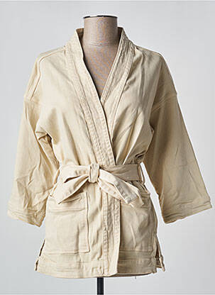 Veste casual coupe cintrée beige YAYA femme