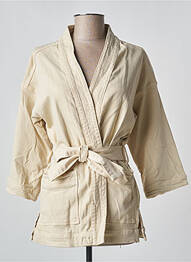 Veste casual coupe cintrée beige YAYA femme