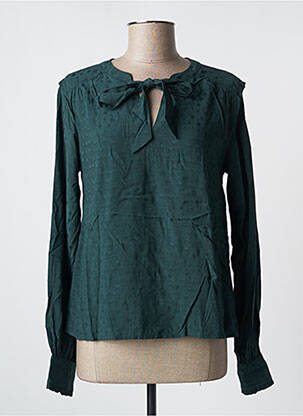Blouse imprimé fantaisie manches longues vert LOLA ESPELETA femme