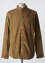 Chemise manches longues marron JACK & JONES pour homme seconde vue