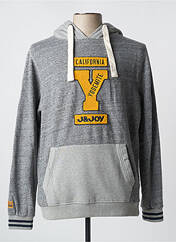 Sweat-shirt à capuche gris J&JOY pour homme seconde vue