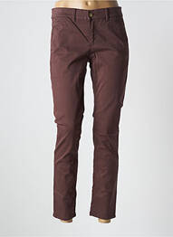 Jeans coupe slim stretch taille normale marron HOPPY femme