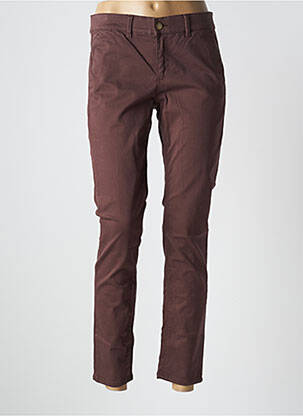 Jeans coupe slim stretch taille normale marron HOPPY femme