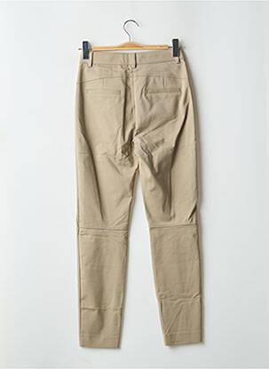 Pantalon slim taille haute taille haute beige YAYA femme