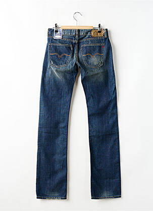 Jeans coupe slim stretch taille basse bleu REPLAY femme