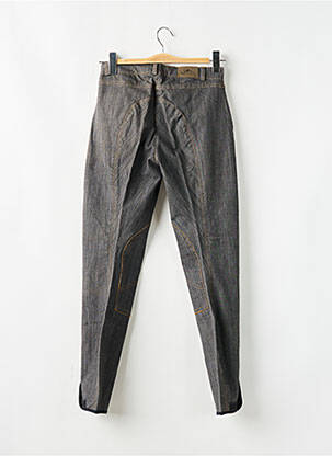 Jeans coupe slim poches taille haute gris EQUI-THEME femme