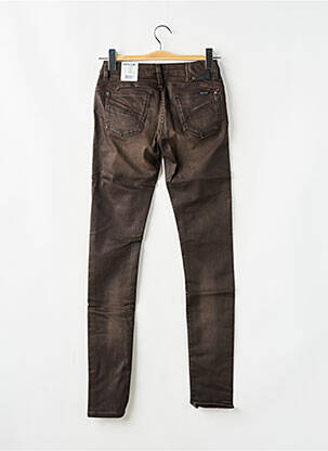 Jeans coupe slim taille basse taille basse marron GARCIA femme