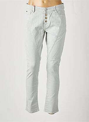 Pantalon 7/8 tissage popeline gris LEE COOPER femme