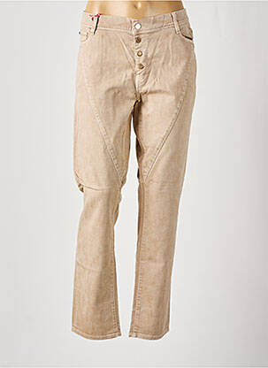 Pantalon 7/8 tissage popeline beige LEE COOPER femme