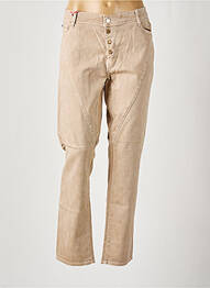Pantalon 7/8 tissage popeline beige LEE COOPER femme