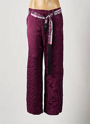 Pantalon droit violet DESIGUAL pour femme seconde vue