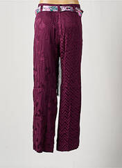 Pantalon droit violet DESIGUAL pour femme seconde vue