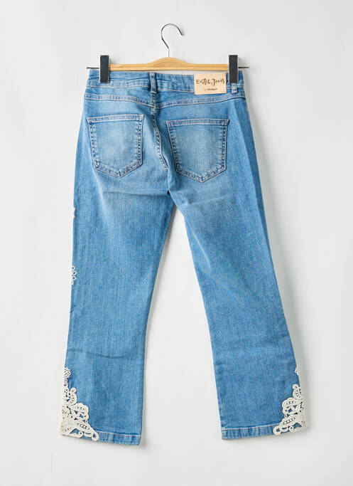 Jeans coupe droite bleu DESIGUAL pour femme