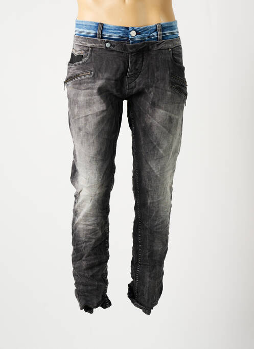 Jeans coupe slim gris SALSA pour homme