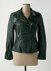 Veste en cuir vert SALSA pour femme seconde vue