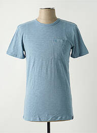 T-shirt coupe cintrée manches courtes bleu GARCIA homme