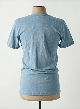T-shirt tissage chiné manches courtes bleu GARCIA homme