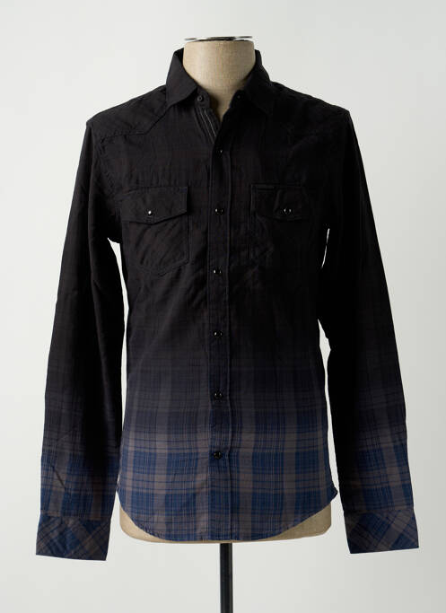 Chemise manches longues poches noir SALSA homme