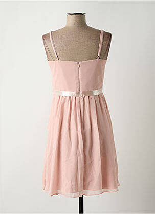Robe mi-longue coupe fluide sans manche rose VERA MONT femme