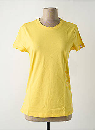 T-shirt sérigraphie manches courtes jaune REEBOK femme