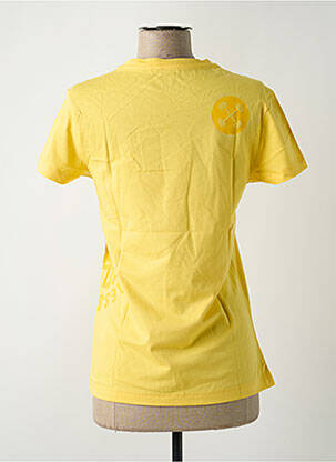 T-shirt sérigraphie manches courtes jaune REEBOK femme