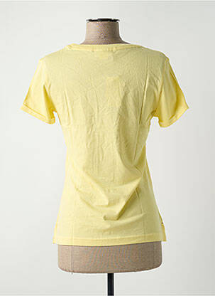 T-shirt sérigraphie manches courtes jaune REEBOK femme