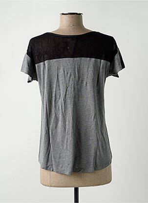 T-shirt sérigraphie manches courtes gris SALSA femme