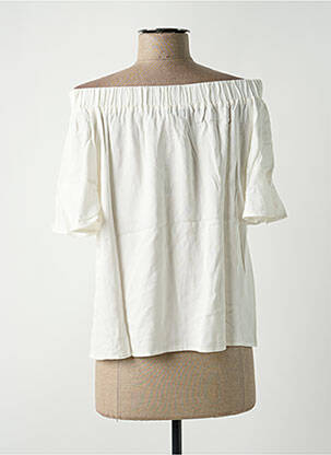 Top stretch manches courtes blanc SALSA femme
