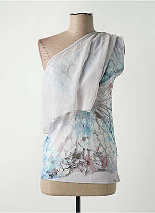 Top stretch manches courtes gris SALSA femme