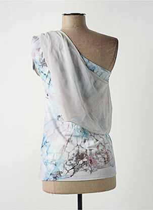 Top stretch manches courtes gris SALSA femme