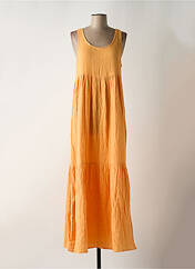 Robe longue orange ICHI pour femme seconde vue