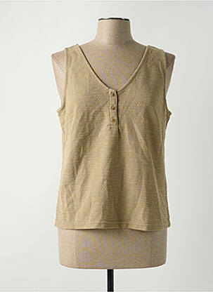 Top beige ICHI pour femme