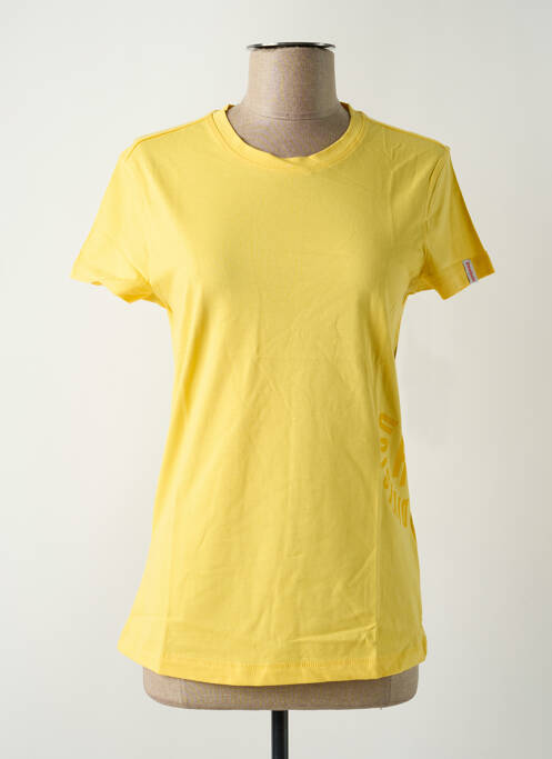 T-shirt sérigraphie manches courtes jaune REEBOK femme